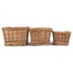 image 4 of Tapered Split Willow Tray Set of 3 | Brown | Brown | Set of 3