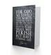 image 2 of John 3:16 God So Loved World He Gave His Bible Verse Christian Card