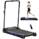image 1 of HOMCOM 1-6 km/h Folding Motorised Treadmill Walking w/ Remote Control, Blue | Blue | Blue
