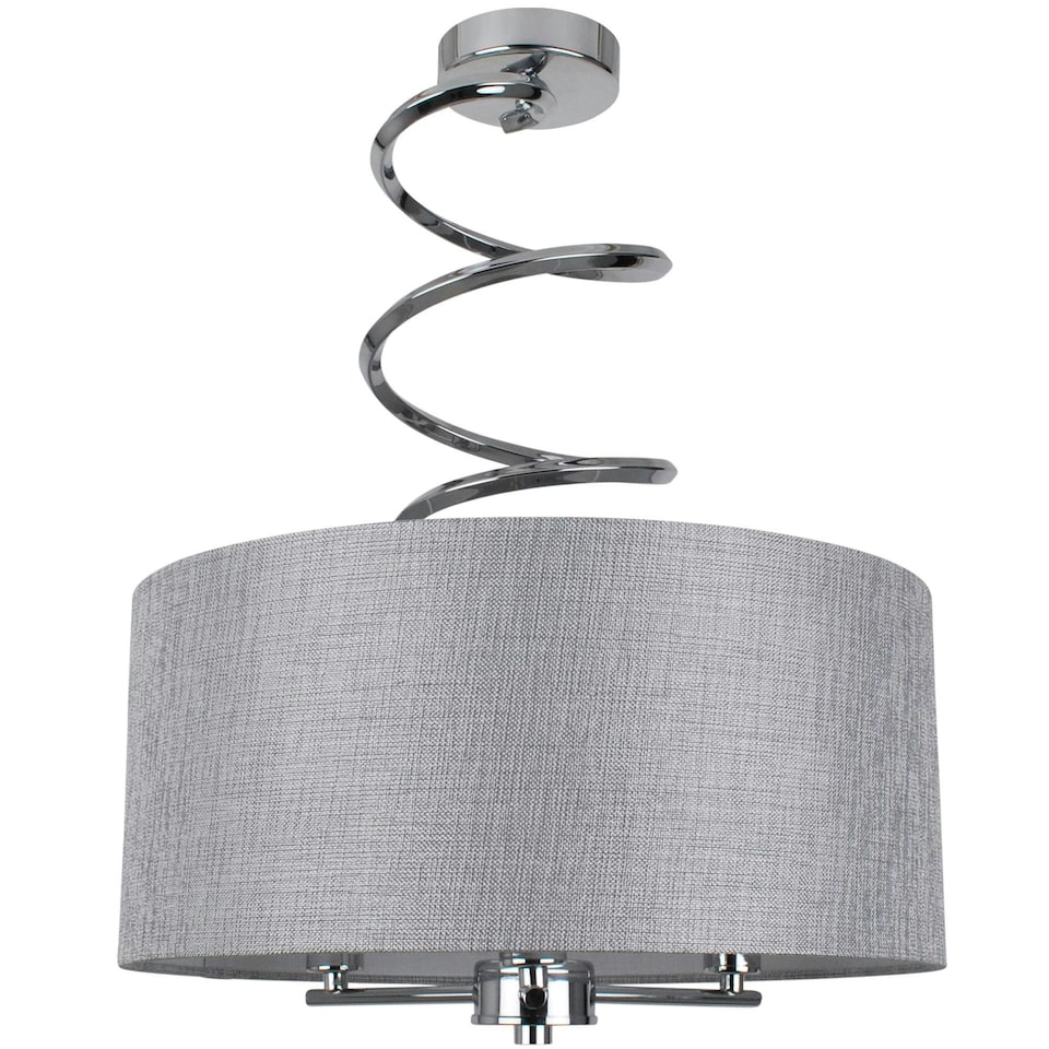 image 1 of Kasi Semi-Flush Ceiling Light Polished Chrome