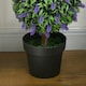 image 9 of HOMCOM Set of 2 Decorative Artificial Plants Ball Trees with Lavender Flowers in Pot Fake Plants for Home Indoor Outdoor Decor, 110cm, Green