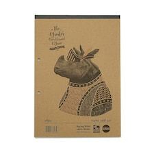 Rhino A4 Recycled 80 Leaf 8mm Lined with Margin Refill Pad