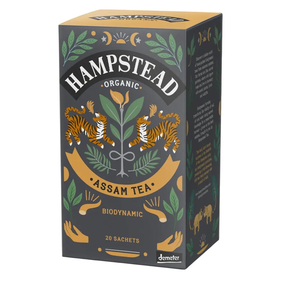 image 1 of Organic Assam Tea 20 Sachets 40g (Hampstead Tea) | Multi