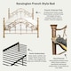 image 9 of Kensington French Style Antique Brass Effect Metal Bed Frame | Bronze | Antique Brass | Double