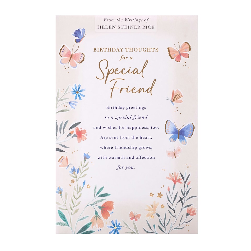 image 1 of UK Greetings | Birthday Card for Her/Friend | Happy Birthday Gifts | Her, Girls, Women | Floral & Verse Design | With Envelope