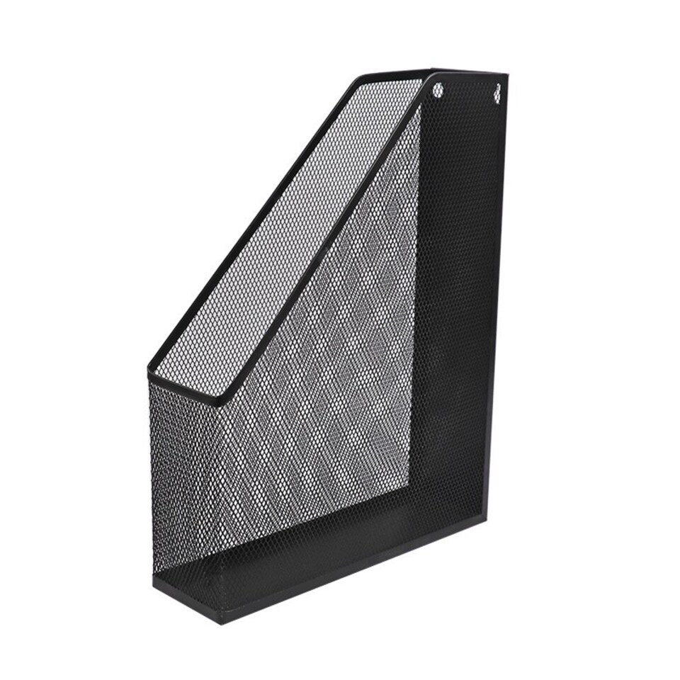 image 1 of Wire Mesh Office Magazine Black Rack