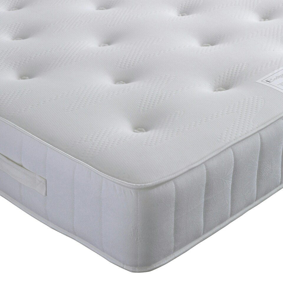 image 1 of Memory Maestro Memory Foam Silver Chenille 2 Drawer Divan Set And Lona Headboard Super King