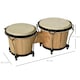 image 3 of HOMCOM Wooden Bongo Drum, Percussion Instrument, Drums, Tuning Wrench For Adults Beginners
