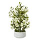 image 1 of Hill Interiors Hellebore Artificial Potted Plant - White/Grey - 41cm x 33cm x 38cm