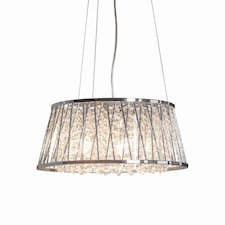 Sophia 5 Light Pendant Chrome, Crystal (K5) Detail, G9