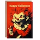 image 1 of Scary Clown Red Horror Monster Halloween Card
