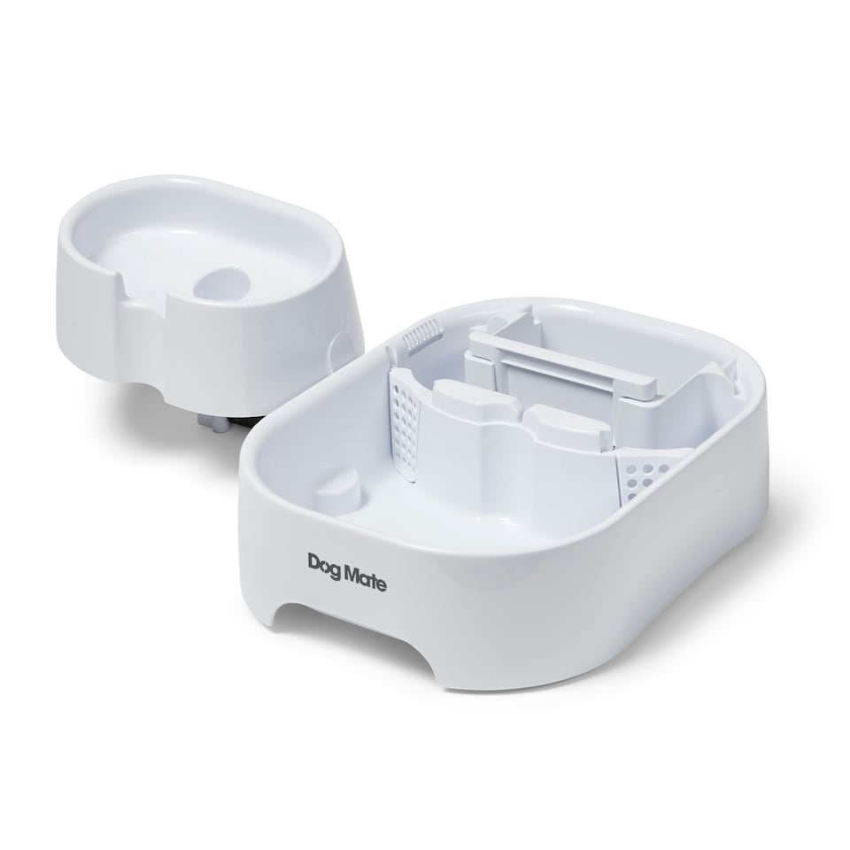 image 1 of Dog Mate Large Two-level Six-litre Pet Fountain – White (385) White