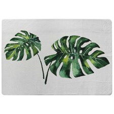 Twin Tropical Leaves (Rug) Green | Medium: 80x150cm