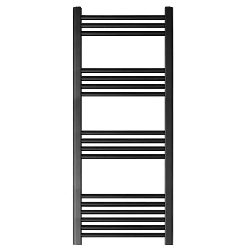 image 1 of Balterley Straight Heated Heated Towel Rail Radiator, 644W | Black | Matt Black