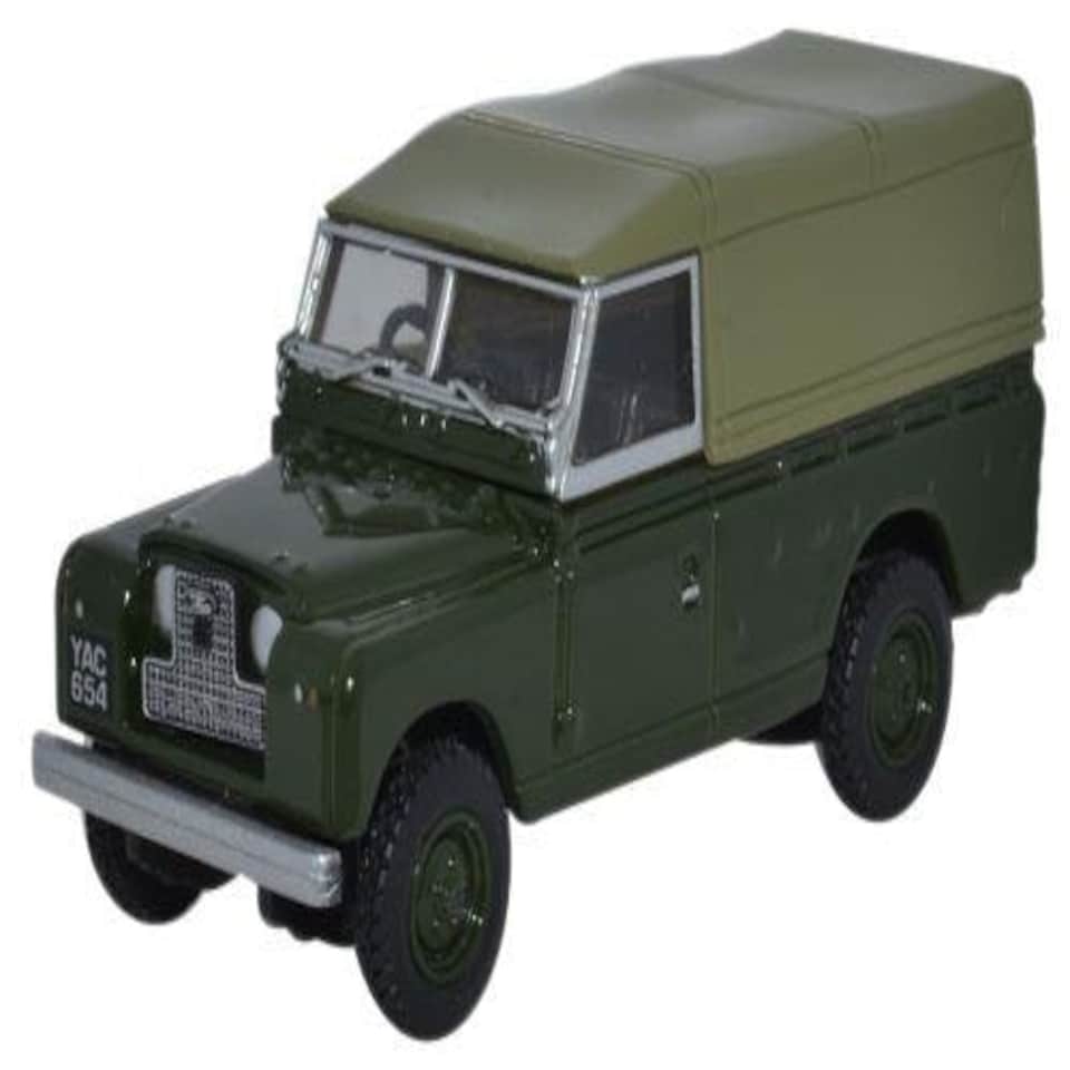 Oxford Diecast Land Rover Series II Canvas Back Bronze Green