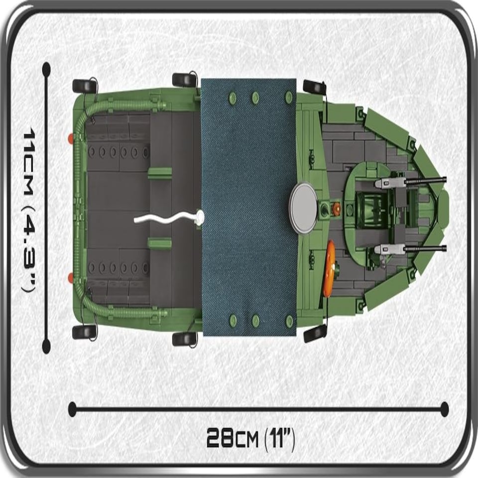 image 1 of Patrol River Boat MK II brick model - COBI 2238 - 615 bricks