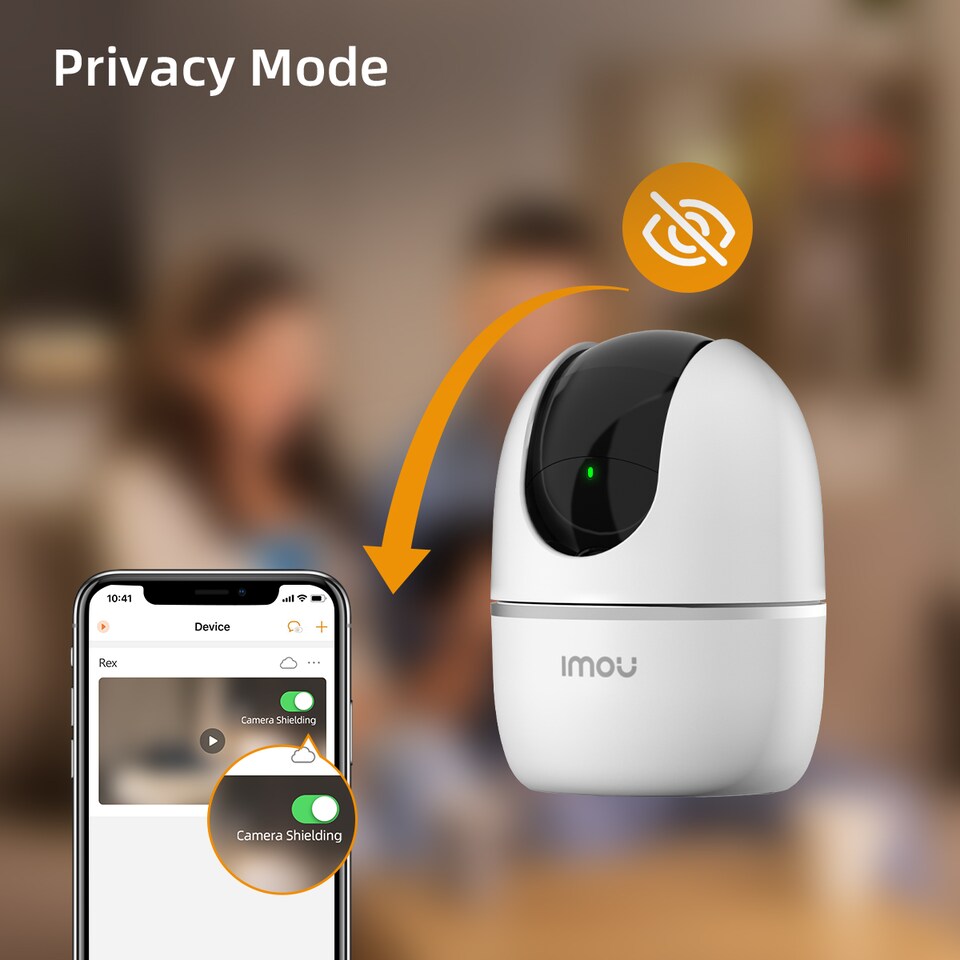 image 1 of IMOU A1, 2K+/4MP, Indoor Pan & Tilt Smart Wi-Fi Plug-In Security Camera, QHD, 360 Auto Tracking, Infrared Night Vision