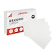 image 1 of Pack of 100 White Plain 8x5inch Record Cards - Blank Study Index Cards for Notes, Revision