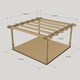 image 3 of Double Premium Pergola and Decking Kit - Wood - L240 x W240 cm - Light Green