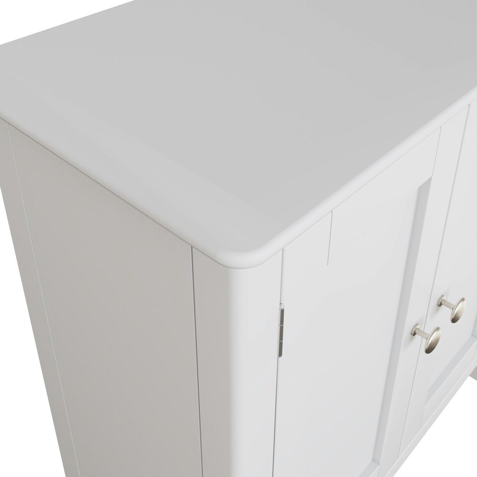 image 1 of Palma 2 Door Compact Sideboard Pure White White