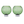 Chromed plastic and clear green ribbed glass