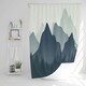 image 1 of mountain landscape illustration (Shower Curtain)