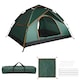 image 1 of Waterproof & Windproof Backpacking Green Tent for 1-2 People