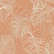 image 2 of Monstera Leaf Wallpaper in Terracotta Multi