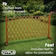 image 7 of Arched Expanding Freestanding Wooden Trellis Fence Garden Screen