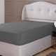 image 1 of Silentnight Pure Cotton Fitted Sheet, Extra Deep, 40 cm, Charcoal Grey, Double