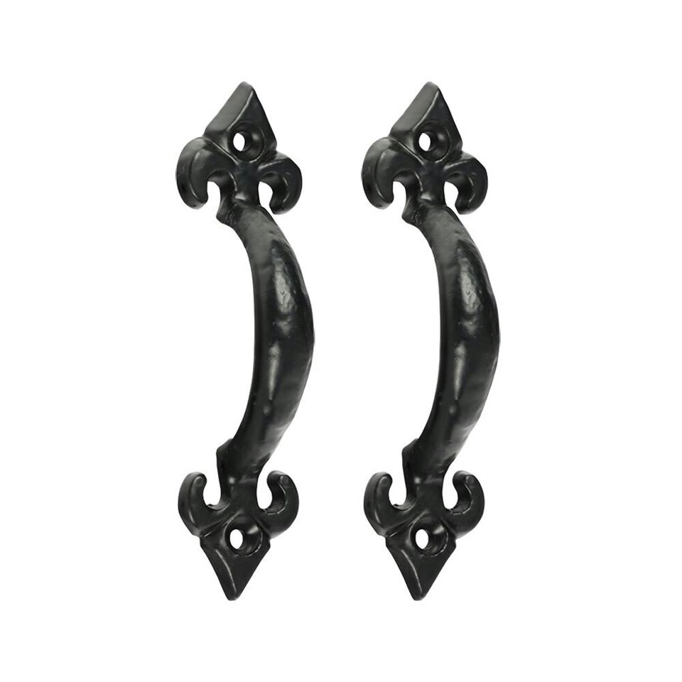 image 1 of Timco - Fleur De Lys Pull Handle - Antique Black (Size 4" - 1 Each) | Black