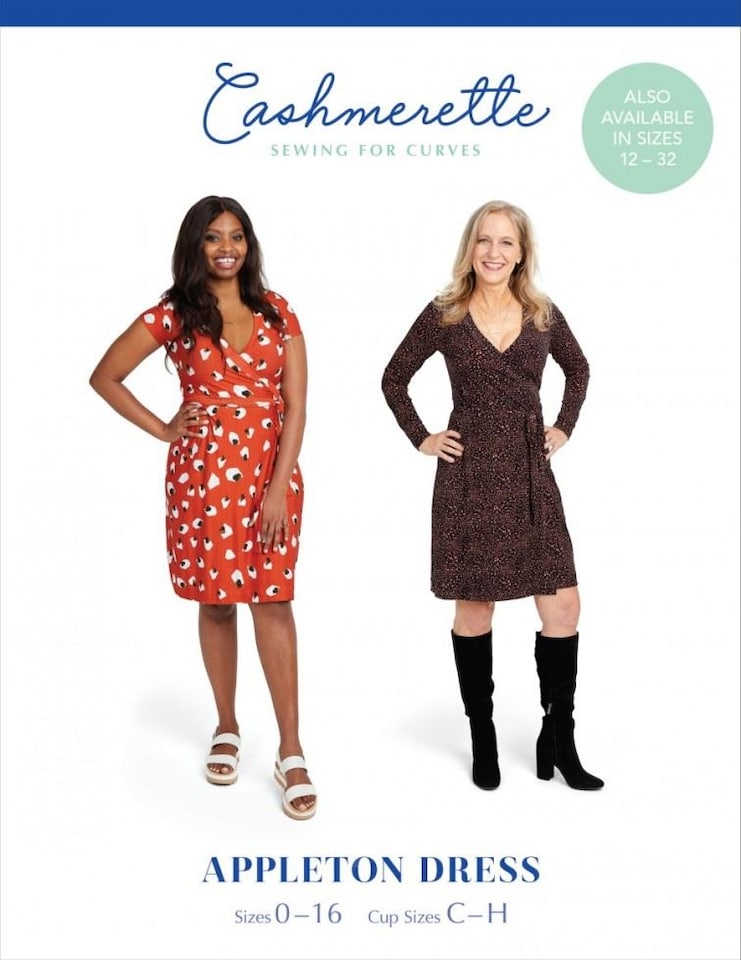 image 1 of Cashmerette Appleton Dress Paper Sewing Pattern – Women’s Dress, UK Sizes 0–16 (Uk 4–20), Easy