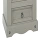 image 8 of Corona 3 Drawer Premium Bedside Table - Solid Pine Nightstand with Metal Hardware | Grey | Grey Wax | One Size | 1