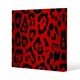 image 1 of Red Leopard Print (Canvas Print) 46 x 46 x 4cm