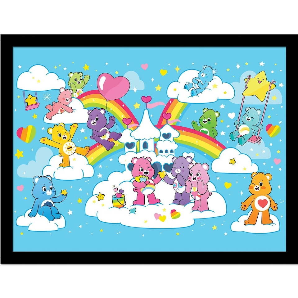 image 1 of Care Bears (Rainbows) Framed 30x40cm Print