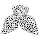 image 1 of Velour Dalmatian Print Cape Black | XL