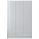 image 4 of FWStyle Stora 3 Door Wardrobe - White Gloss Front White
