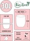 image 2 of BioLiner 30 Litre Compostable Food Waste Bin Bags - 3 Rolls
