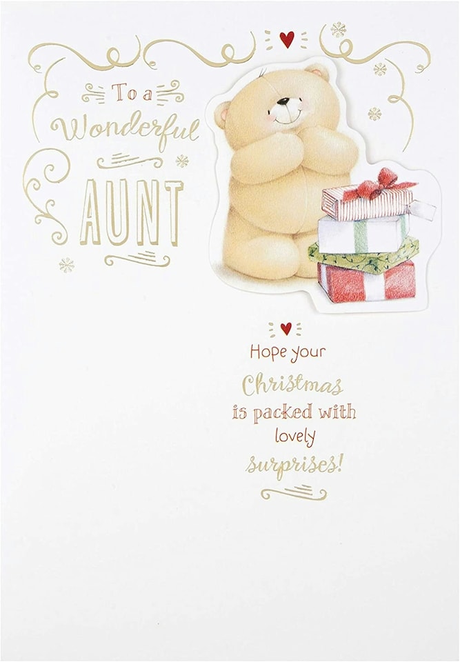 image 1 of Aunt Christmas Card from "Forever Friends"