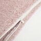 image 3 of OHS 2 x Soft Teddy Fluffy Fleece Cushion Covers, 45x45cm - Blush Pink