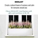 image 9 of Window Box Light Concrete White Garden Planter L80 W17 H17.5 cm, 24 ltrs Cap.