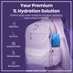 image 2 of Leak Proof 1 Litre Water Bottle, BPA Free, 1000ml (32oz) | Blue | Blue & Pink | 1L