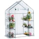 image 1 of VonHaus Walk In Greenhouse with 6 Shelves & PVC Cover