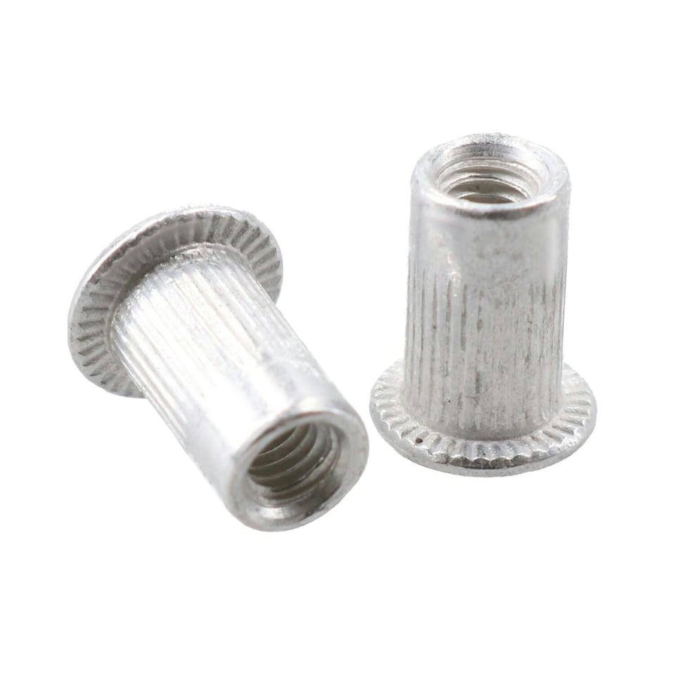 image 1 of M3 M4 M5 M6 Alu Nut Serts Riveting Threaded Inserts Blindnut Rivnut 200pc