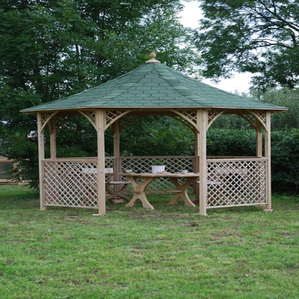 image 1 of Chopin Gazebo (Eco) - Pressure Treated Timber - L356 x W356 x H323 cm
