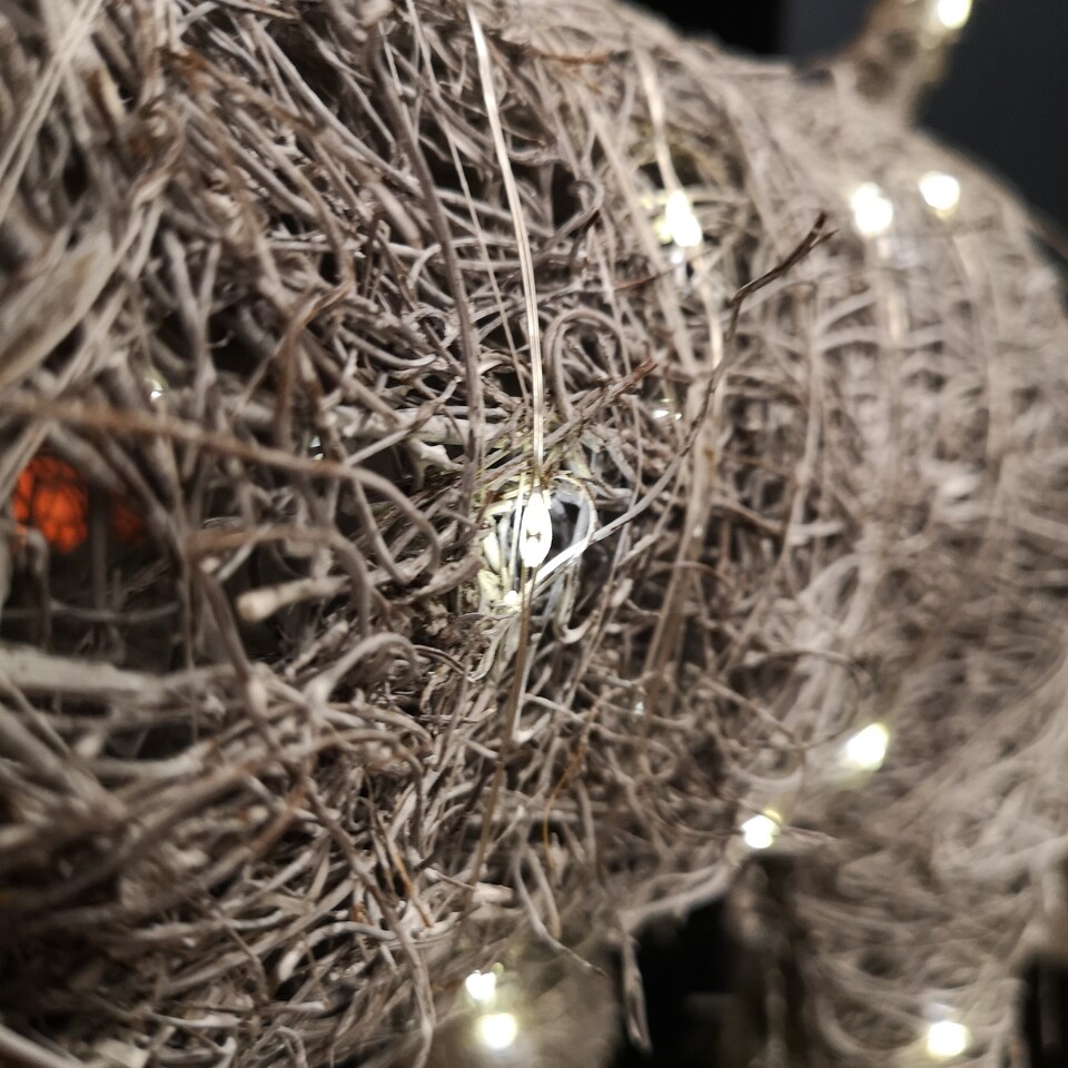 image 1 of 17cm Battery Operated Frosty All Aboard Snow Swirling Christmas Lantern