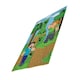 image 3 of Minecraft Fleece Blocks Blanket - Green/Brown/Blue - One Size Green