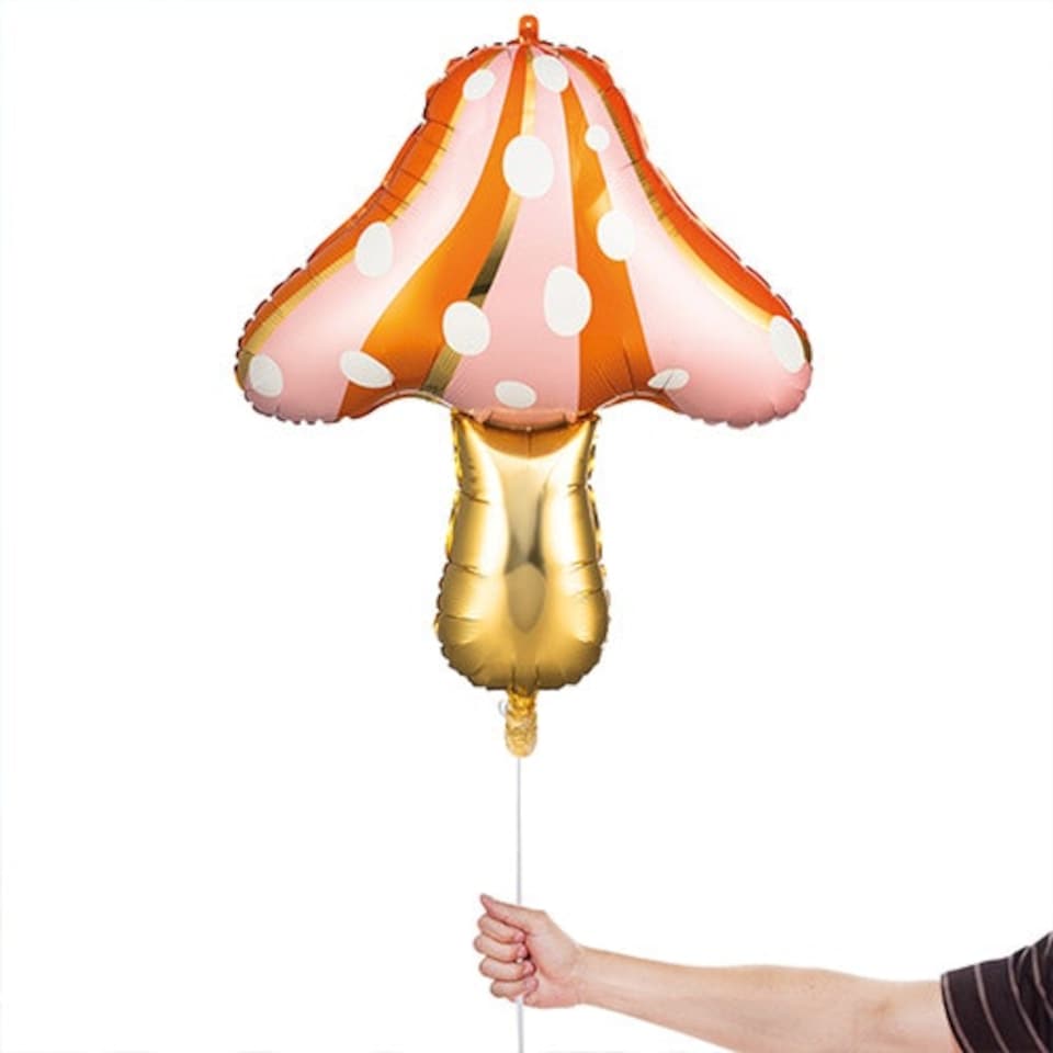 image 1 of Vibrant Mushroom Metallic Giant Helium Foil Balloon 95cm / 37 in
