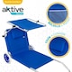 image 4 of Folding Lounger Camping Chair Aktive Blue 62 x 62 x 117 cm Folding cart Awning (2 Units) N/A