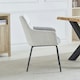 image 4 of Set of 2 Maranello Fabric Dining Chairs - Beige